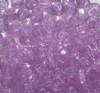 100 8mm Acrylic Faceted Violet